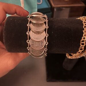 Marc Jacobs Silver Coin Bracelet